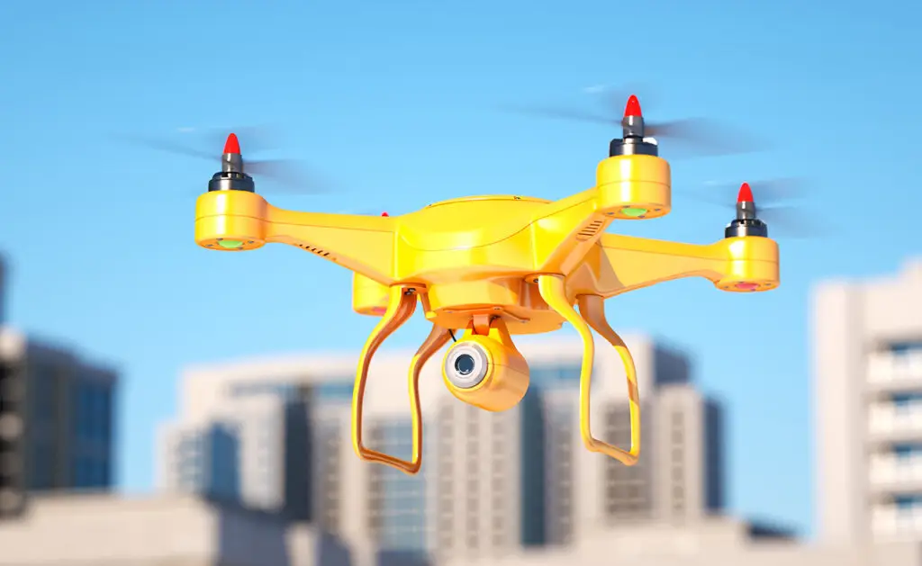 Yellow drone